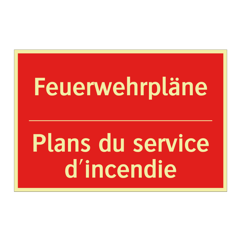 Feuerwehrpläne - Plans du service d'incendie