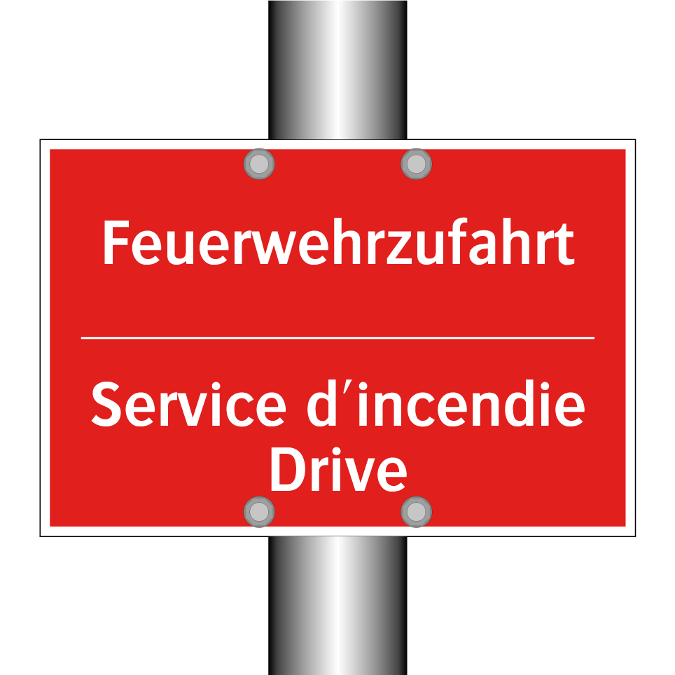 Feuerwehrzufahrt - Service d'incendie Drive