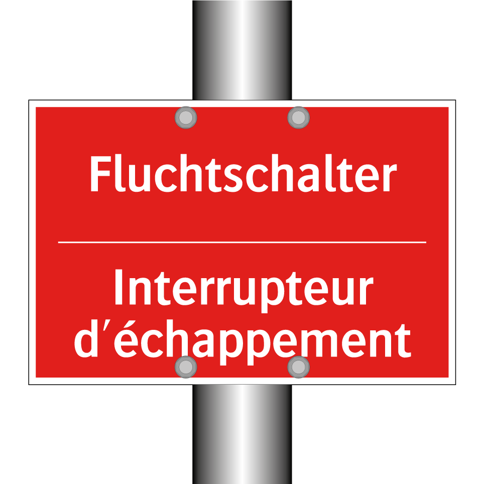 Fluchtschalter - Interrupteur d'échappement