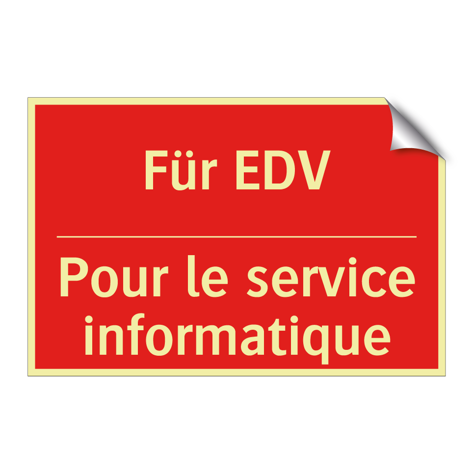 Für EDV - Pour le service informatique