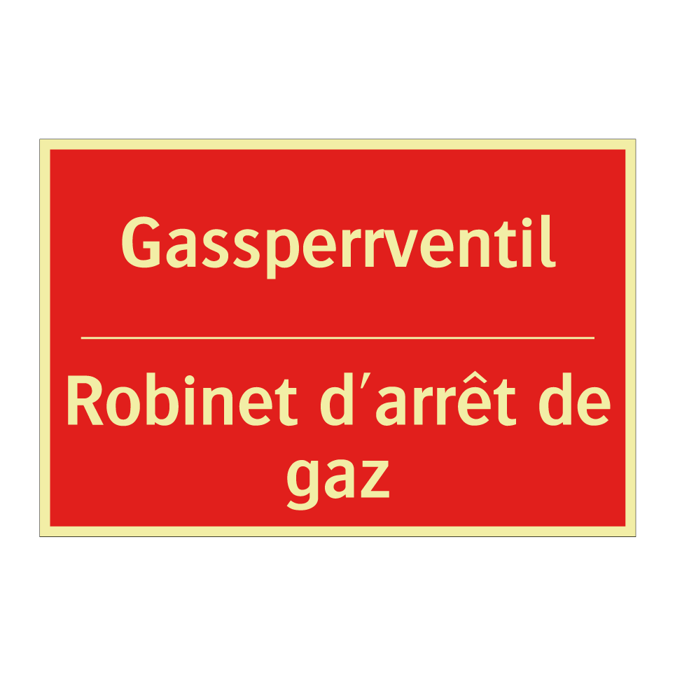 Gassperrventil - Robinet d'arrêt de gaz