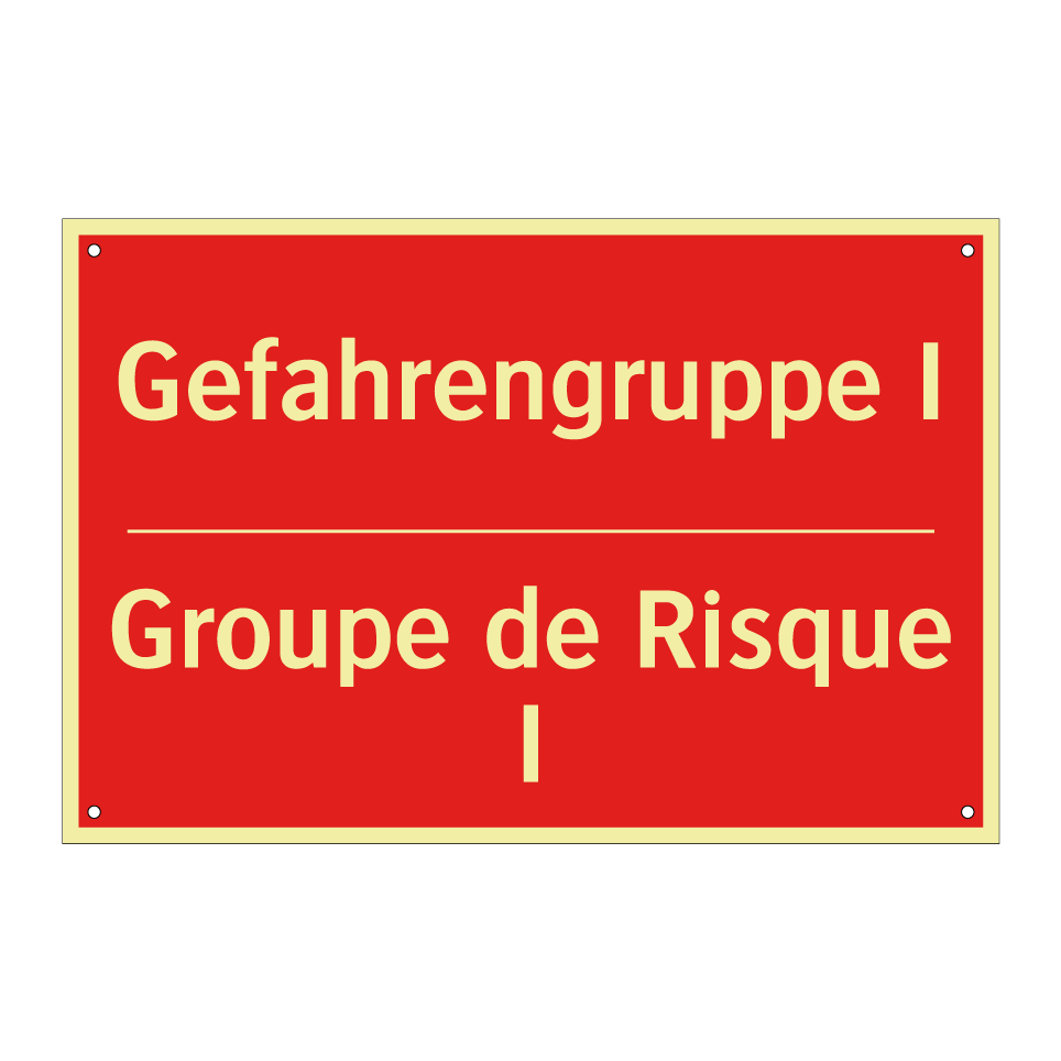 Gefahrengruppe I - Groupe de Risque I
