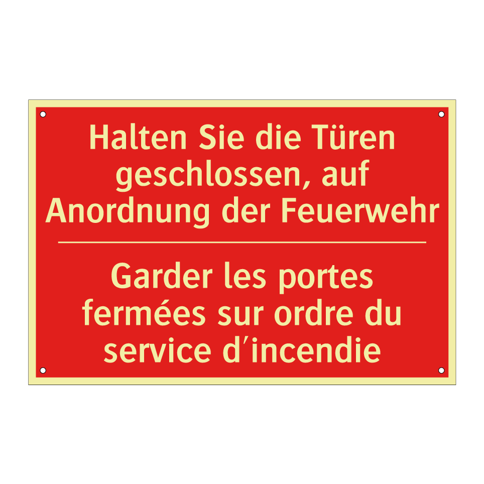 Halten Sie die Türen geschlossen, /.../ - Garder les portes fermées sur /.../