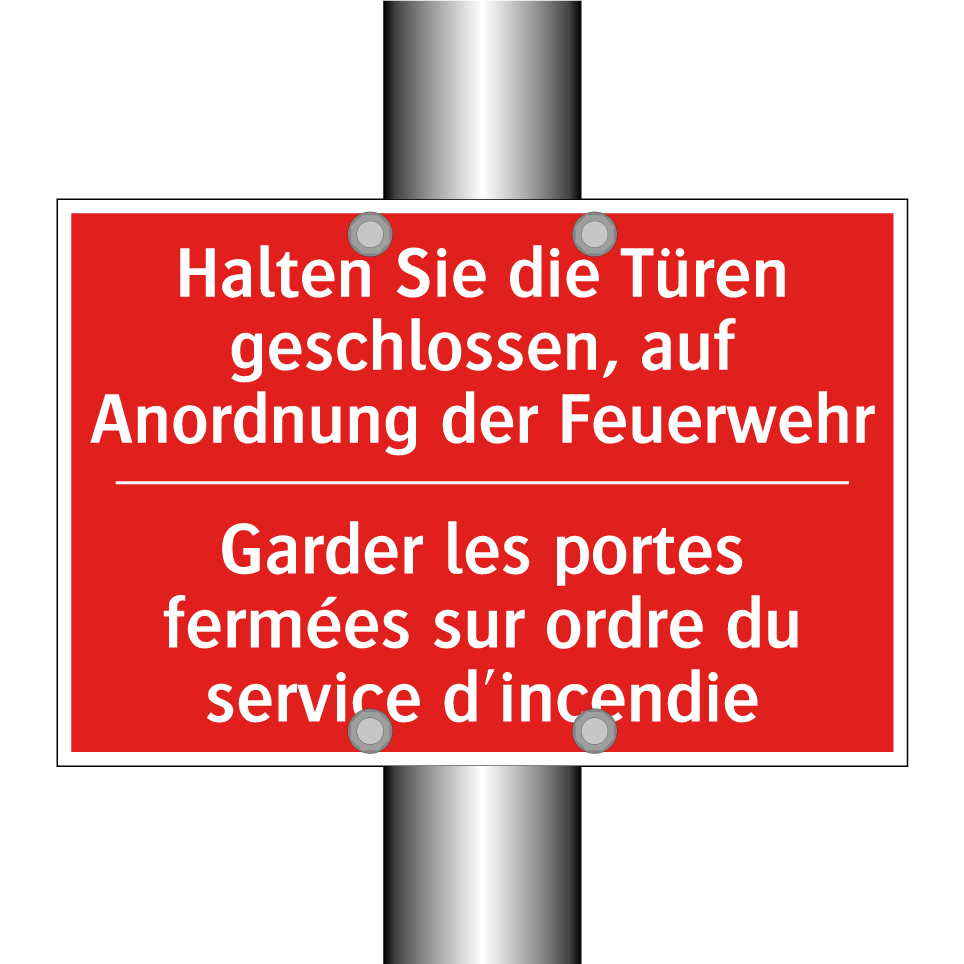 Halten Sie die Türen geschlossen, /.../ - Garder les portes fermées sur /.../