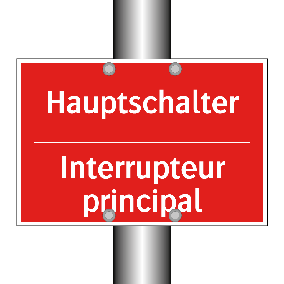 Hauptschalter - Interrupteur principal