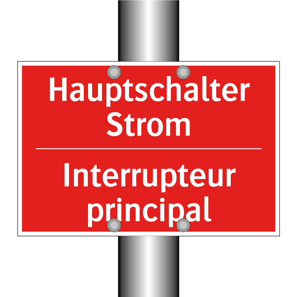 Hauptschalter Strom - Interrupteur principal