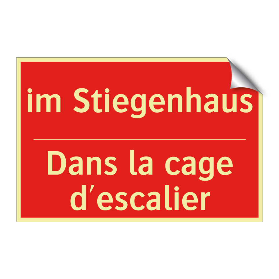 im Stiegenhaus - Dans la cage d'escalier