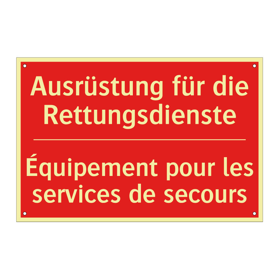 Ausrüstung für die Rettungsdienste /.../ - Équipement pour les services de /.../