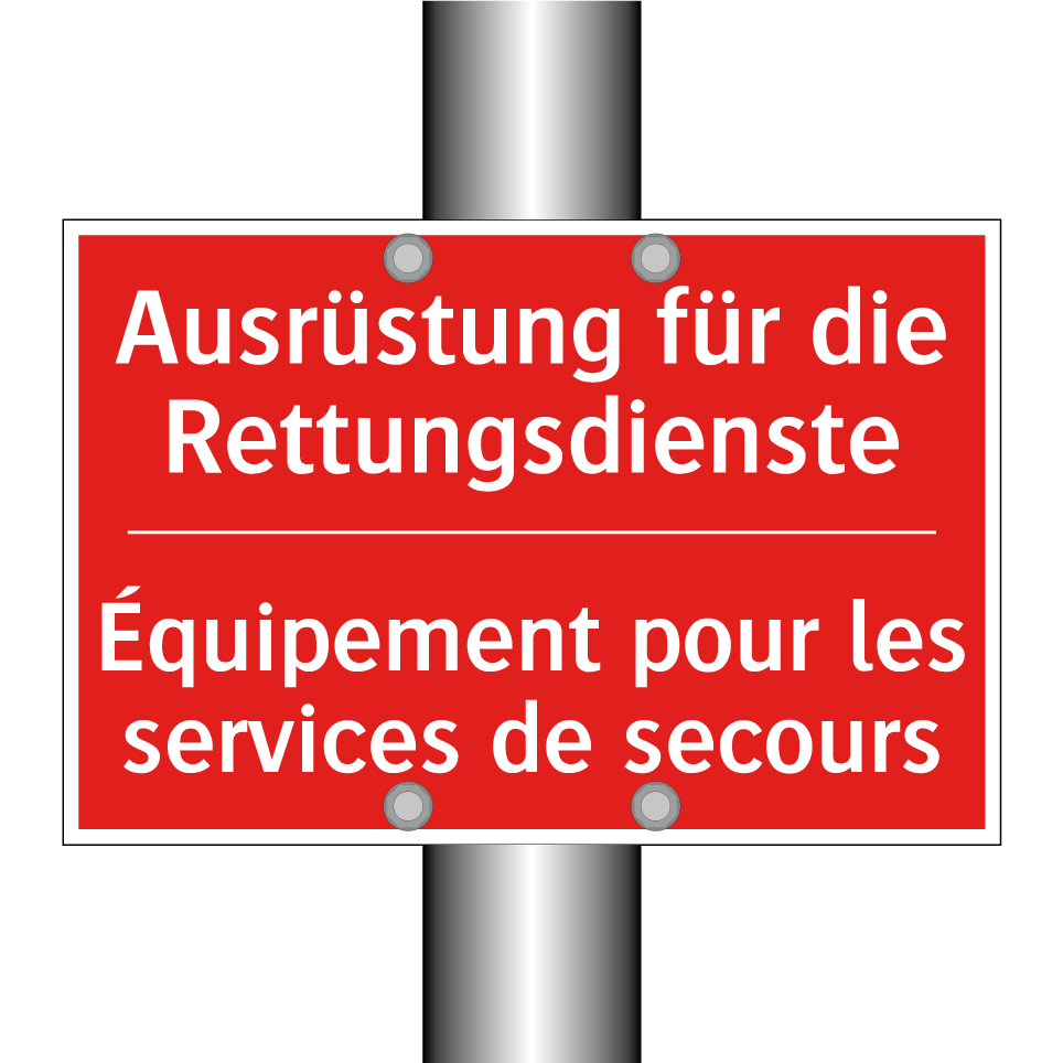 Ausrüstung für die Rettungsdienste /.../ - Équipement pour les services de /.../