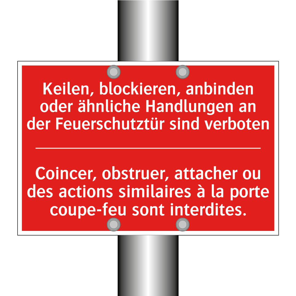 Keilen, blockieren, anbinden oder /.../ - Coincer, obstruer, attacher ou /.../