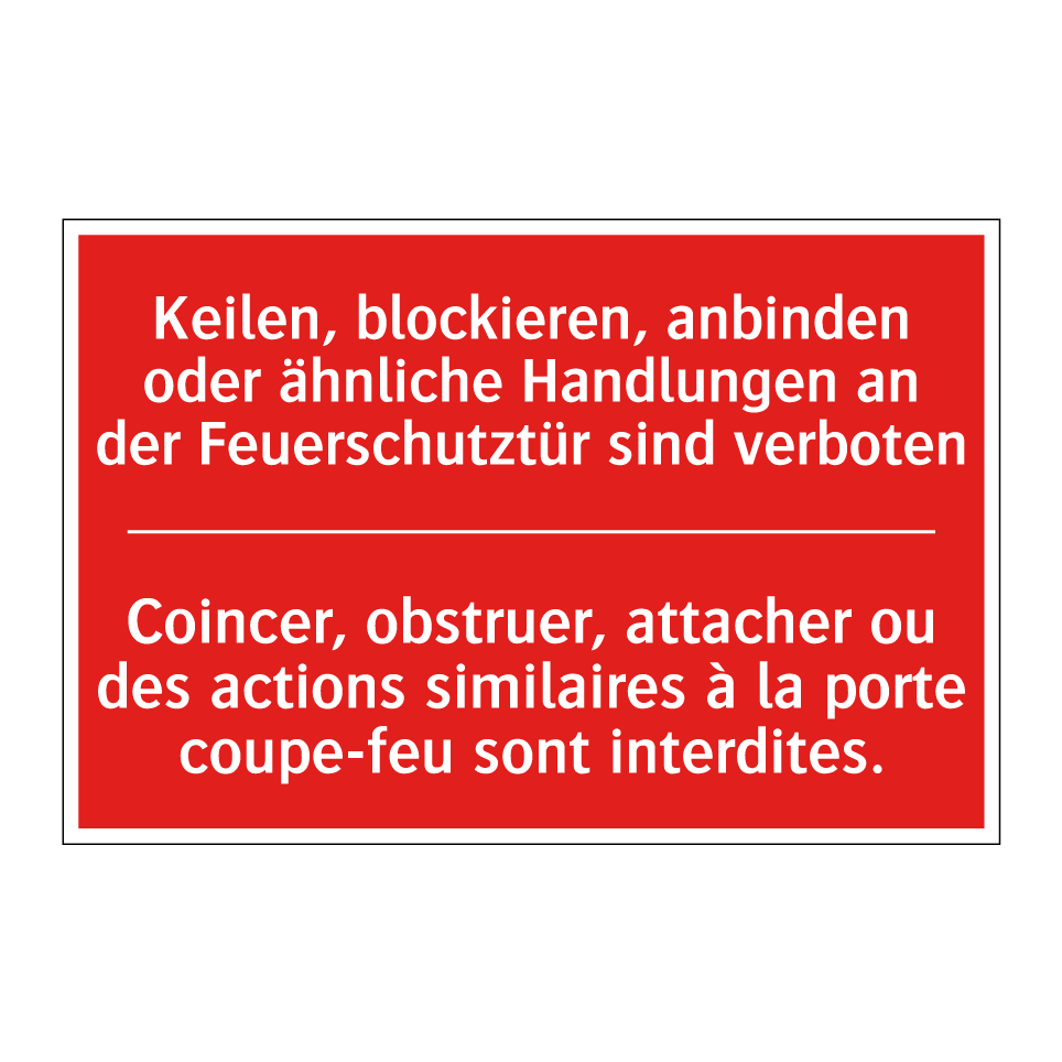 Keilen, blockieren, anbinden oder /.../ - Coincer, obstruer, attacher ou /.../