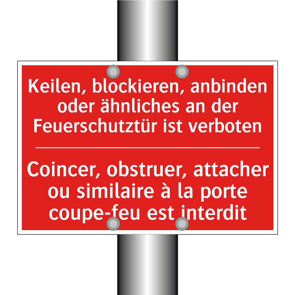 Keilen, blockieren, anbinden oder /.../ - Coincer, obstruer, attacher ou /.../