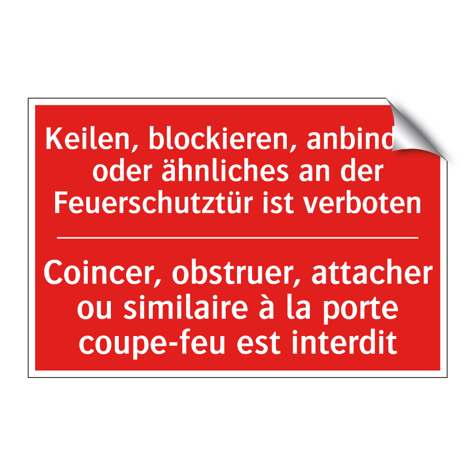 Keilen, blockieren, anbinden oder /.../ - Coincer, obstruer, attacher ou /.../