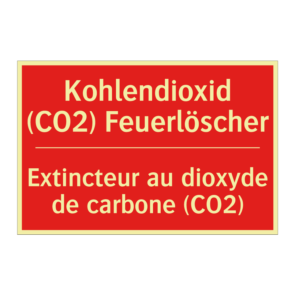 Kohlendioxid (CO2) Feuerlöscher /.../ - Extincteur au dioxyde de carbone /.../