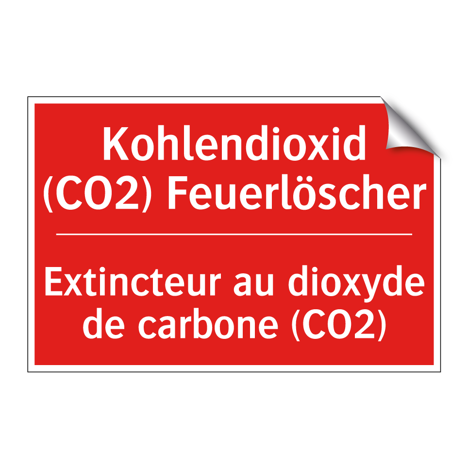 Kohlendioxid (CO2) Feuerlöscher /.../ - Extincteur au dioxyde de carbone /.../