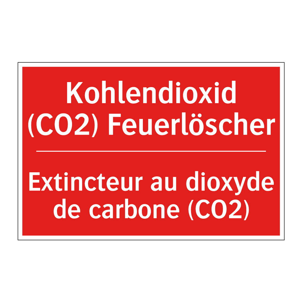 Kohlendioxid (CO2) Feuerlöscher /.../ - Extincteur au dioxyde de carbone /.../