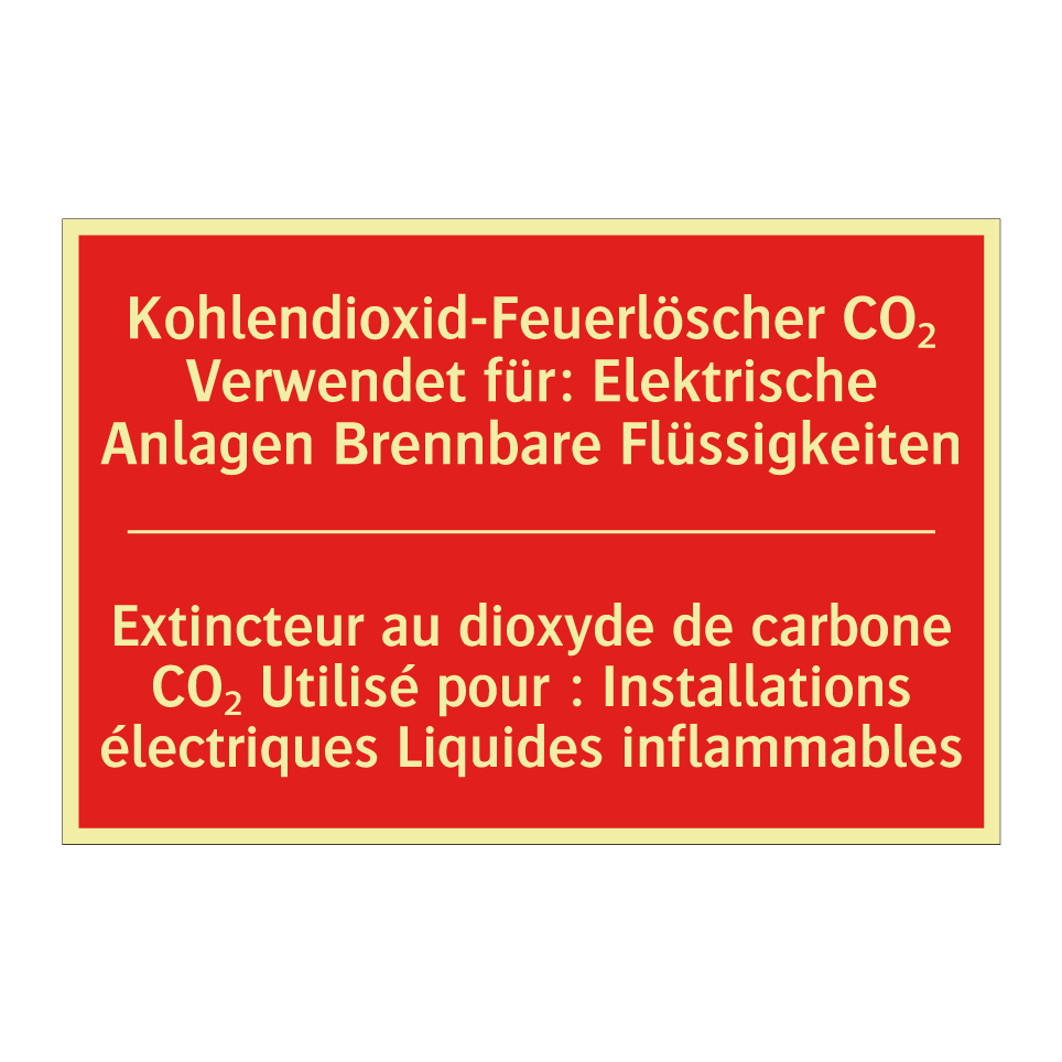 Kohlendioxid-Feuerlöscher CO₂ /.../ - Extincteur au dioxyde de carbone /.../