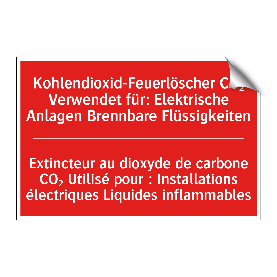 Kohlendioxid-Feuerlöscher CO₂ /.../ - Extincteur au dioxyde de carbone /.../