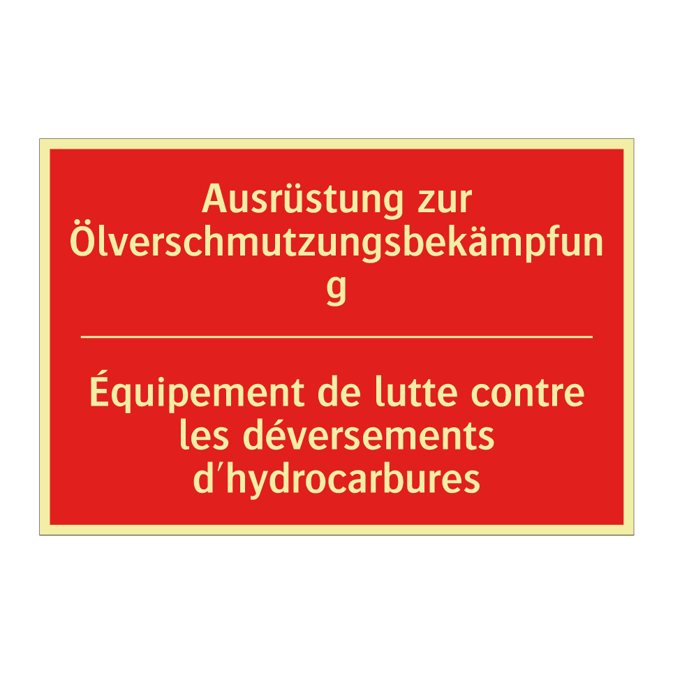 Ausrüstung zur Ölverschmutzungsbekämpfung /.../ - Équipement de lutte contre les /.../