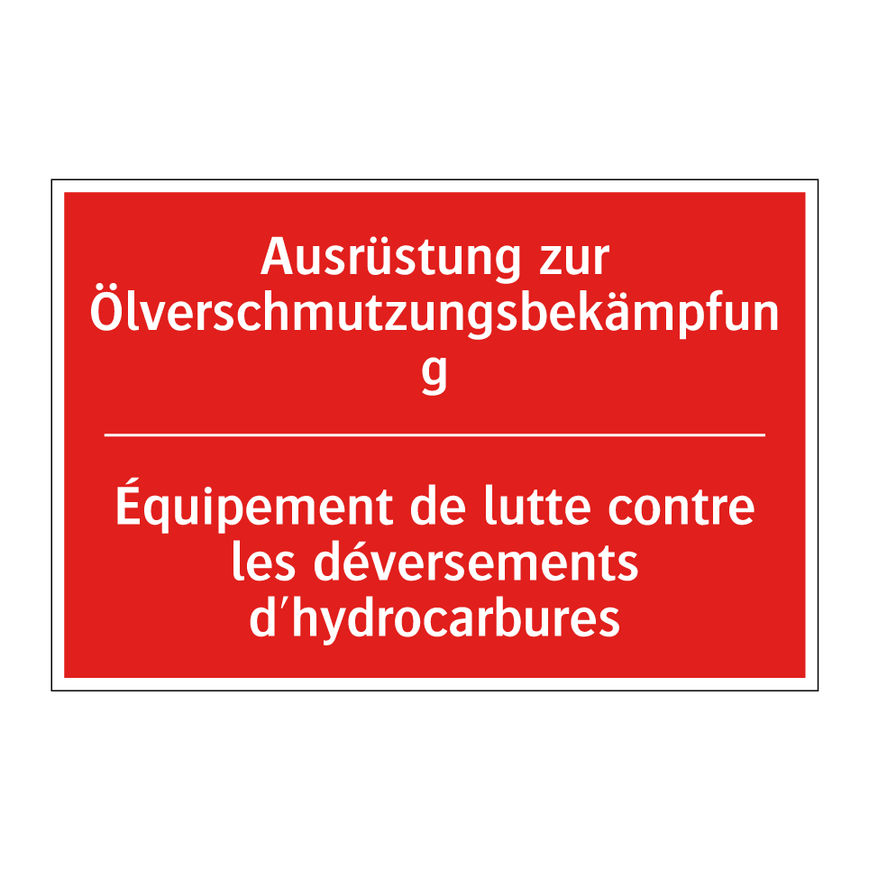 Ausrüstung zur Ölverschmutzungsbekämpfung /.../ - Équipement de lutte contre les /.../