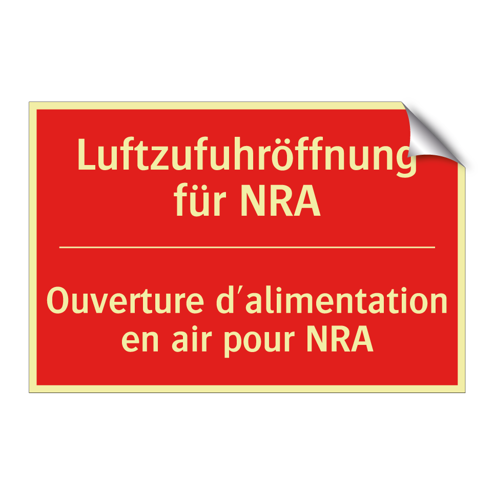 Luftzufuhröffnung für NRA - Ouverture d'alimentation en air /.../