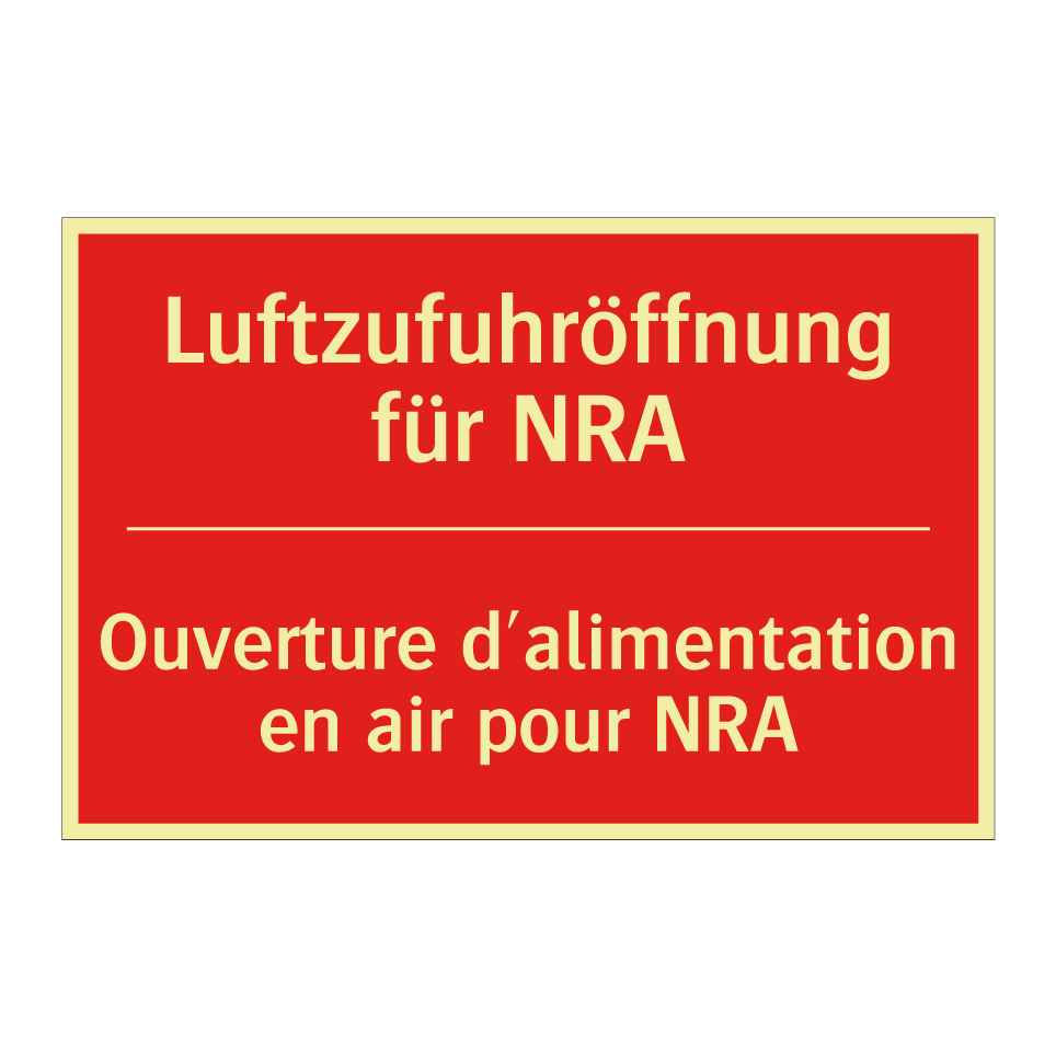Luftzufuhröffnung für NRA - Ouverture d'alimentation en air /.../