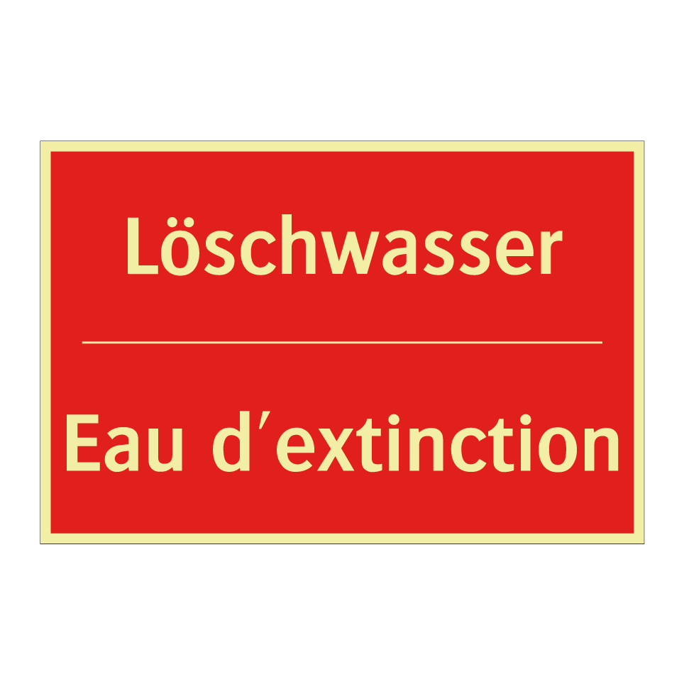 Löschwasser - Eau d'extinction