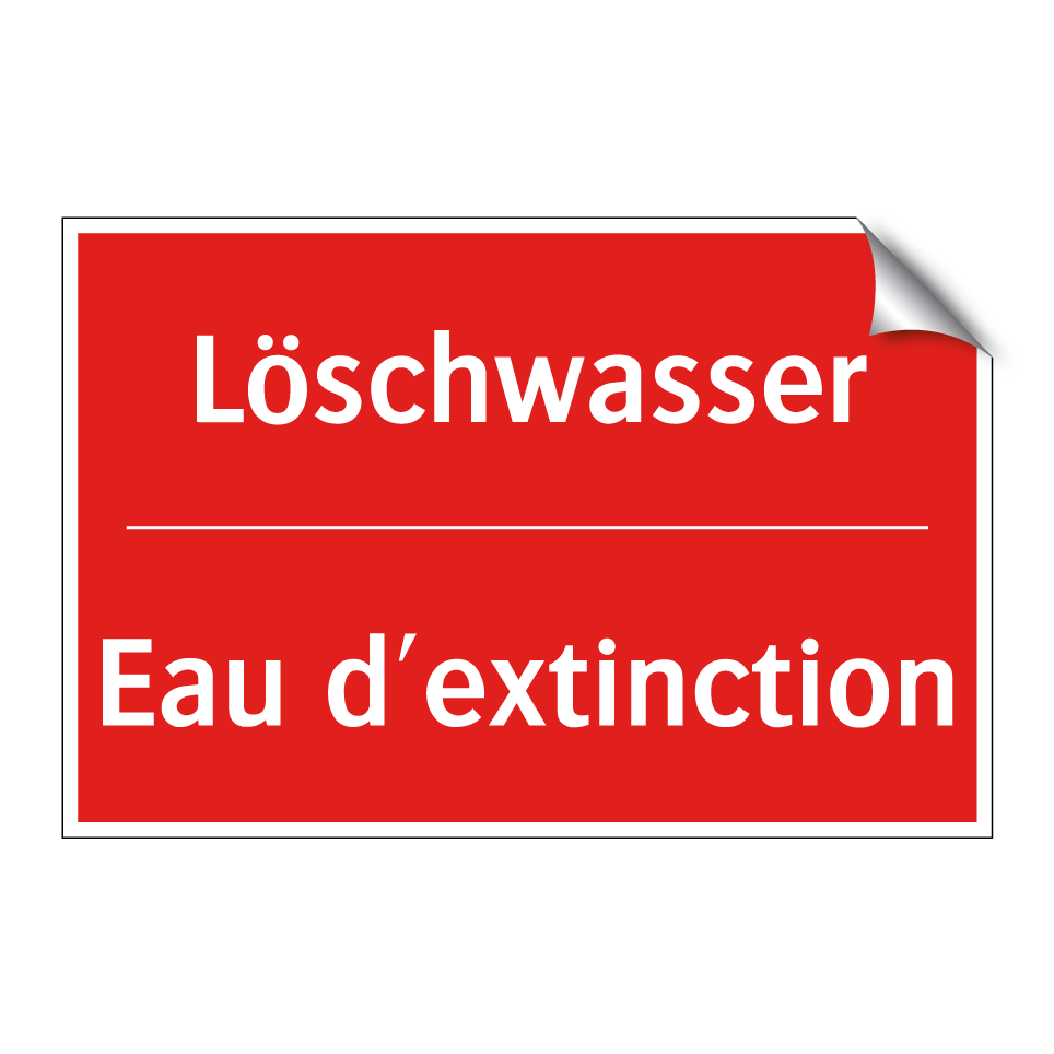 Löschwasser - Eau d'extinction