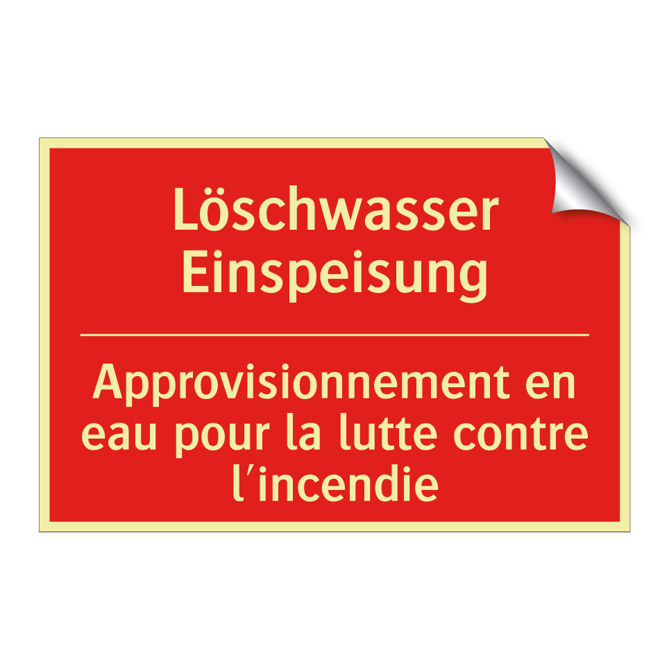 Löschwasser Einspeisung - Approvisionnement en eau pour /.../