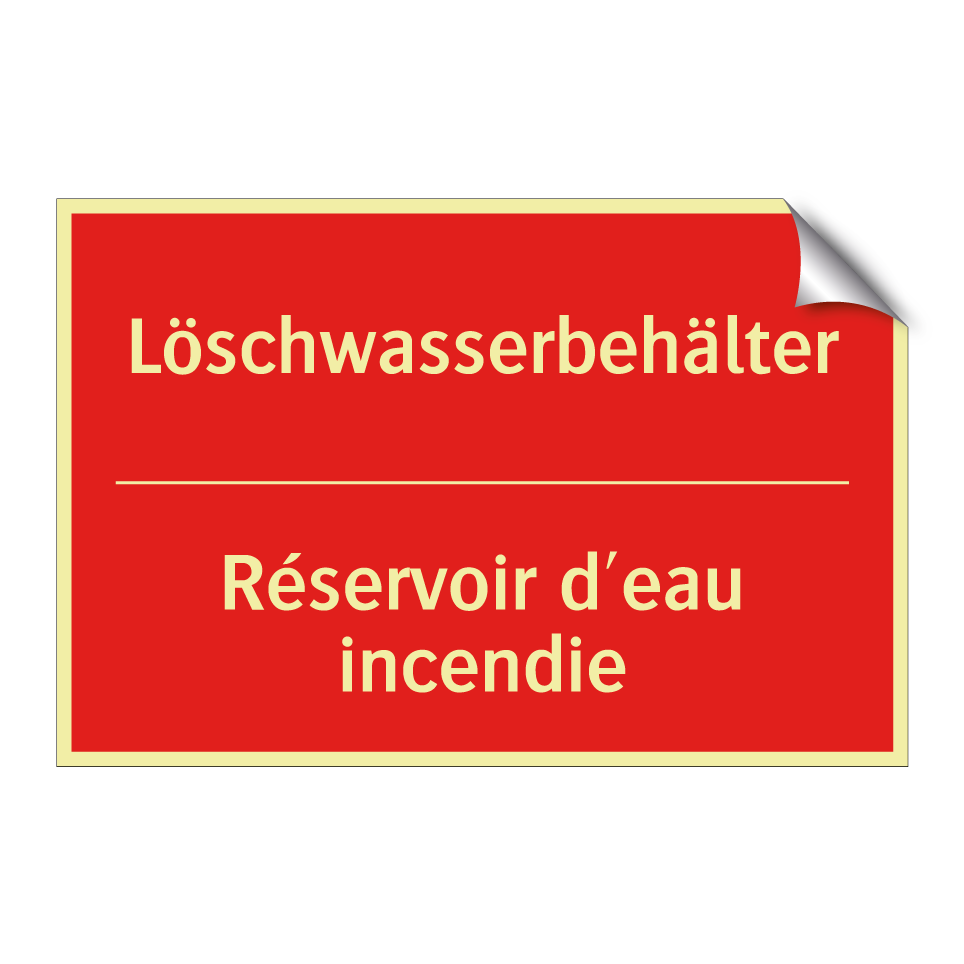 Löschwasserbehälter - Réservoir d'eau incendie