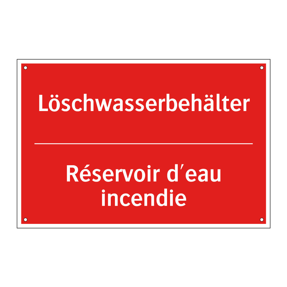 Löschwasserbehälter - Réservoir d'eau incendie
