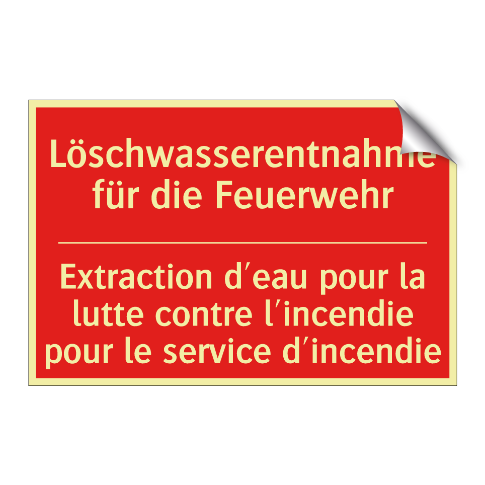 Löschwasserentnahme für die Feuerwehr /.../ - Extraction d'eau pour la lutte /.../