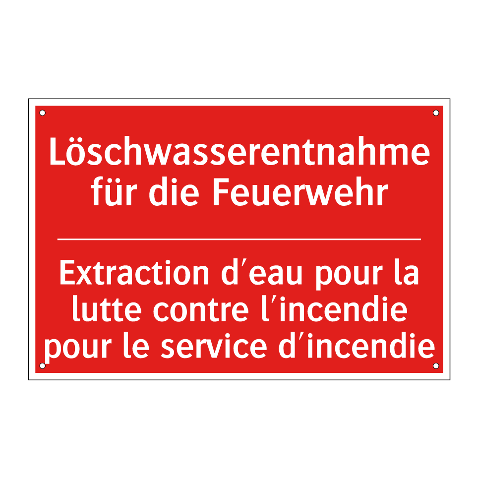 Löschwasserentnahme für die Feuerwehr /.../ - Extraction d'eau pour la lutte /.../