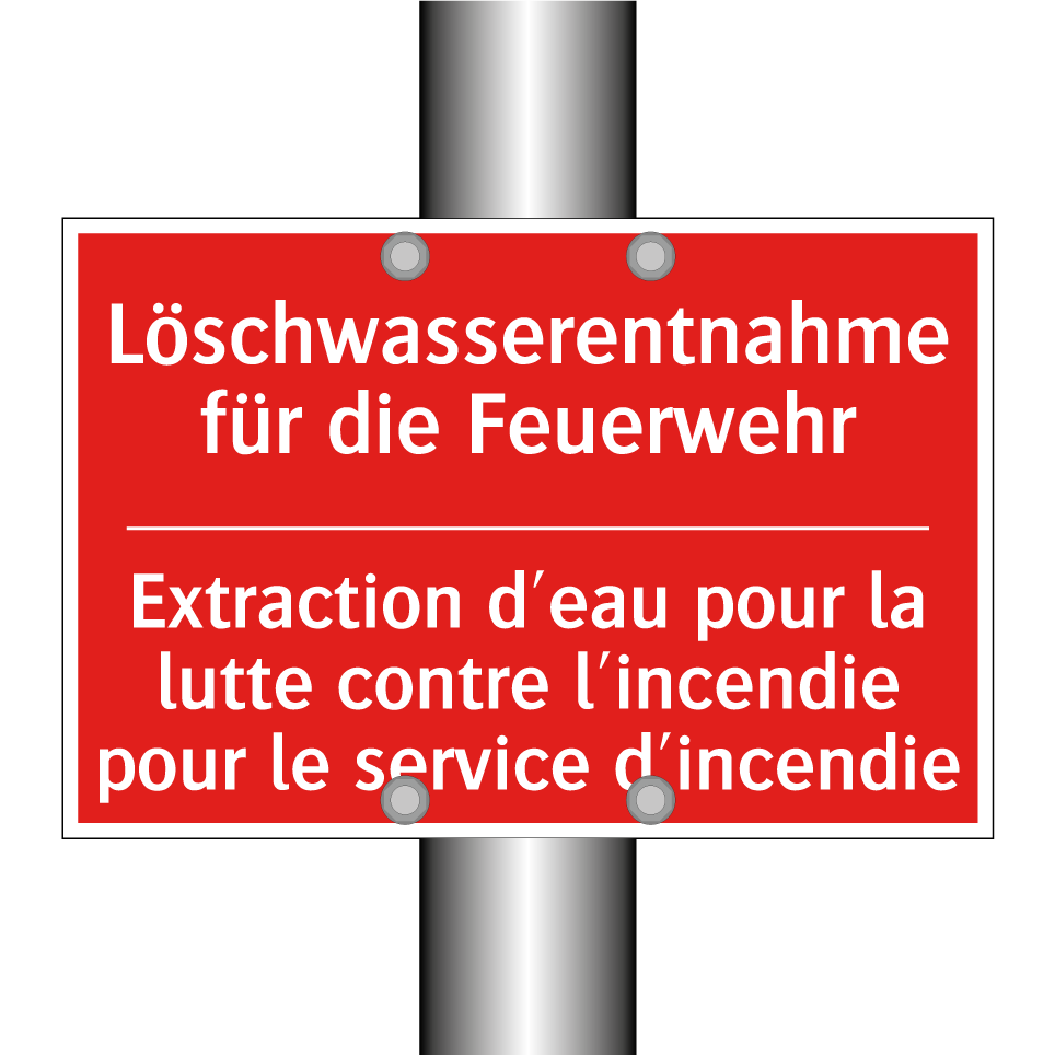 Löschwasserentnahme für die Feuerwehr /.../ - Extraction d'eau pour la lutte /.../