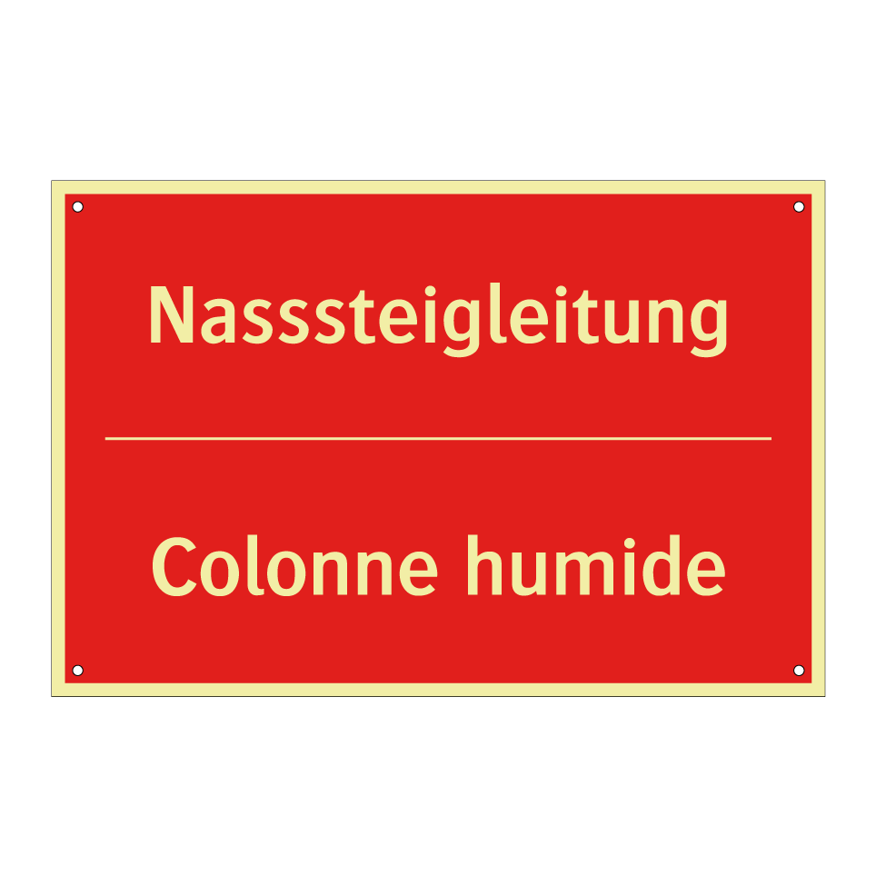 Nasssteigleitung - Colonne humide