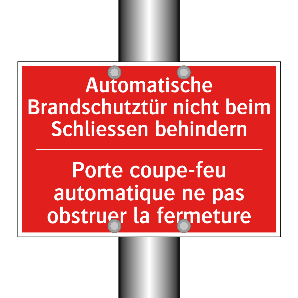 Automatische Brandschutztür nicht /.../ - Porte coupe-feu automatique ne /.../