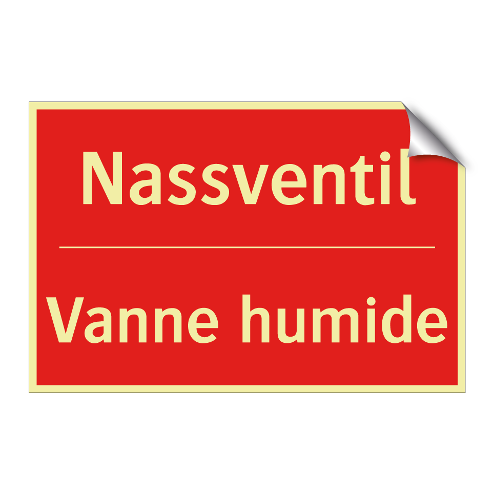 Nassventil - Vanne humide