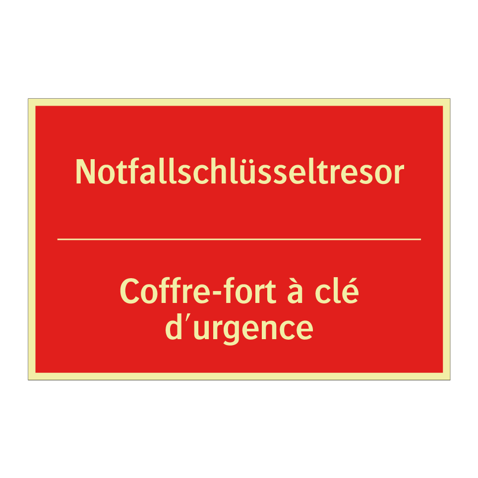 Notfallschlüsseltresor - Coffre-fort à clé d'urgence