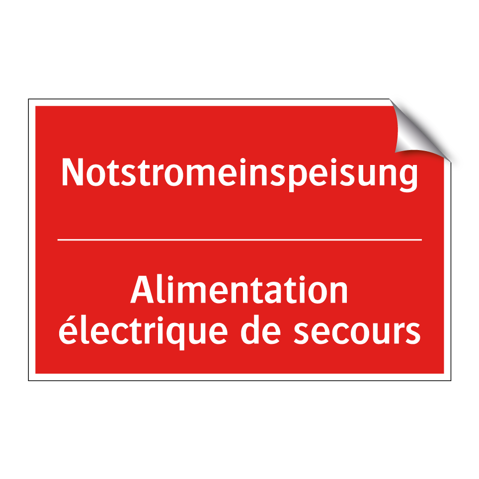 Notstromeinspeisung - Alimentation électrique de secours /.../