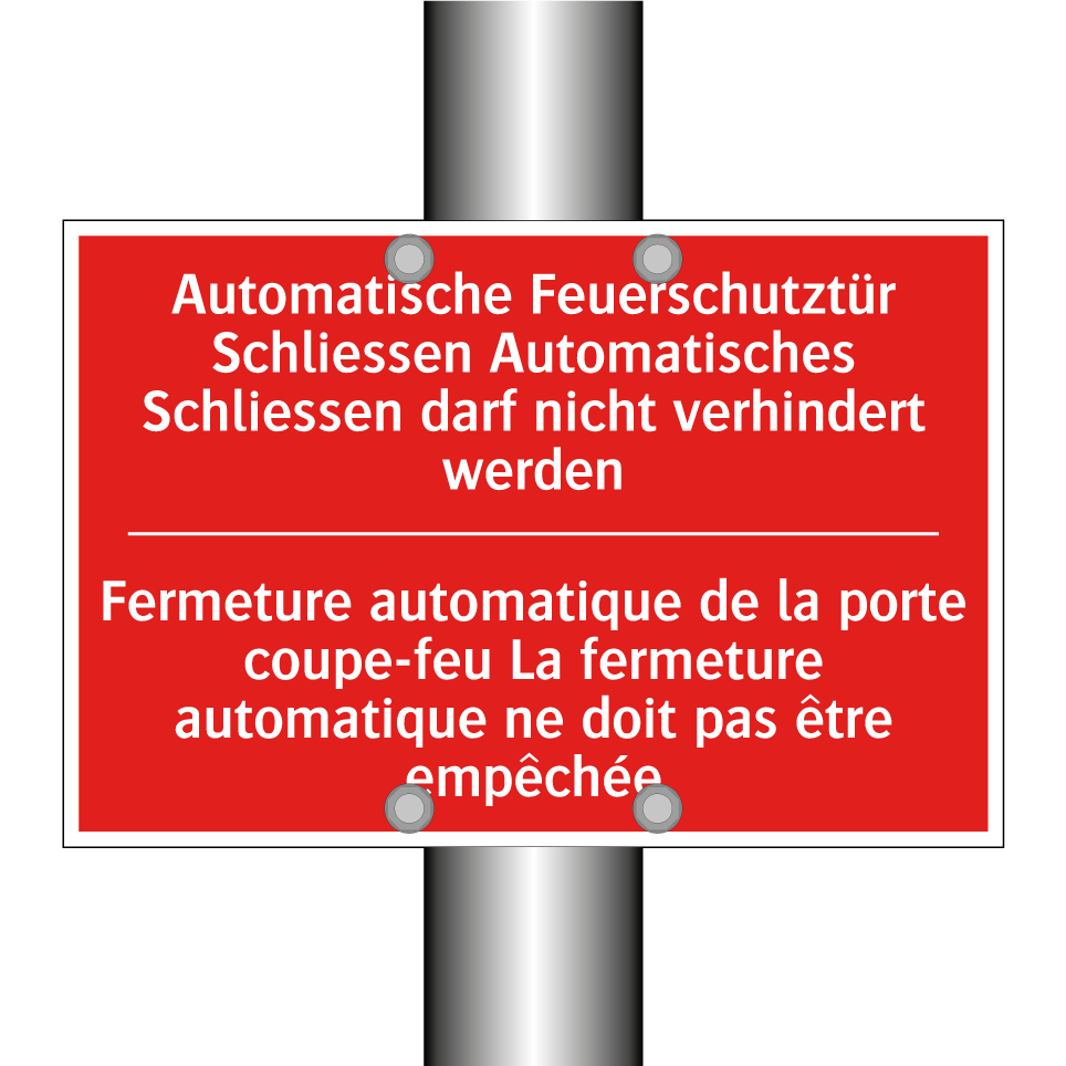 Automatische Feuerschutztür Schließen /.../ - Fermeture automatique de la porte /.../