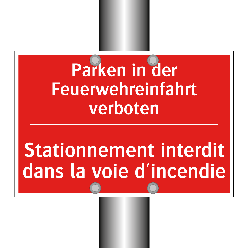 Parken in der Feuerwehreinfahrt /.../ - Stationnement interdit dans la /.../