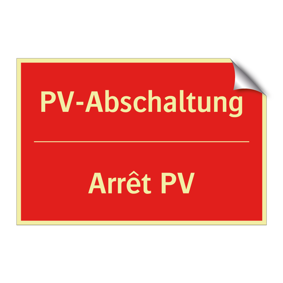PV-Abschaltung - Arrêt PV