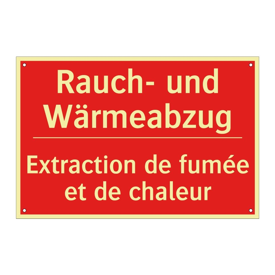 Rauch- und Wärmeabzug - Extraction de fumée et de chaleur /.../