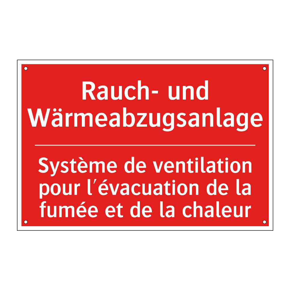 Rauch- und Wärmeabzugsanlage - Système de ventilation pour l'évacuation /.../