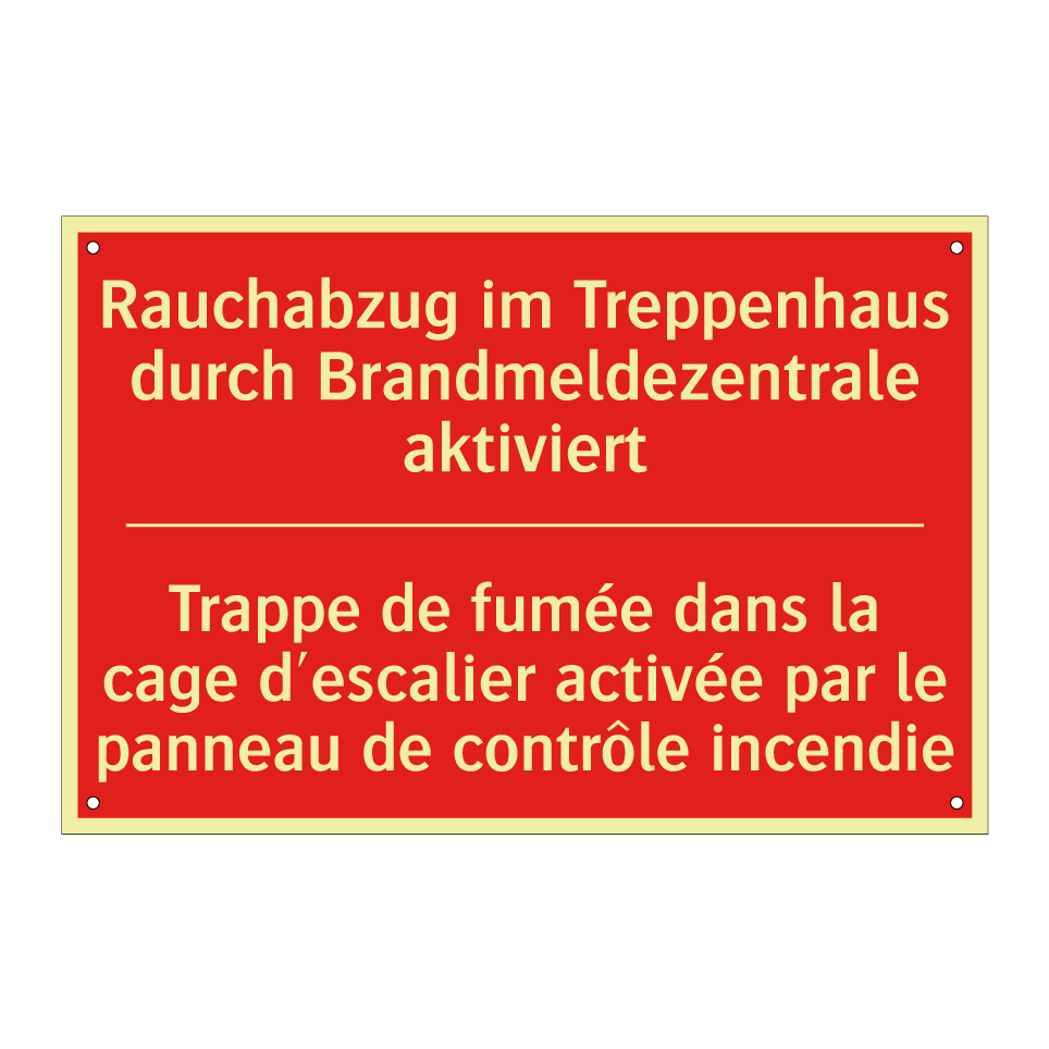 Rauchabzug im Treppenhaus durch /.../ - Trappe de fumée dans la cage d'escalier /.../
