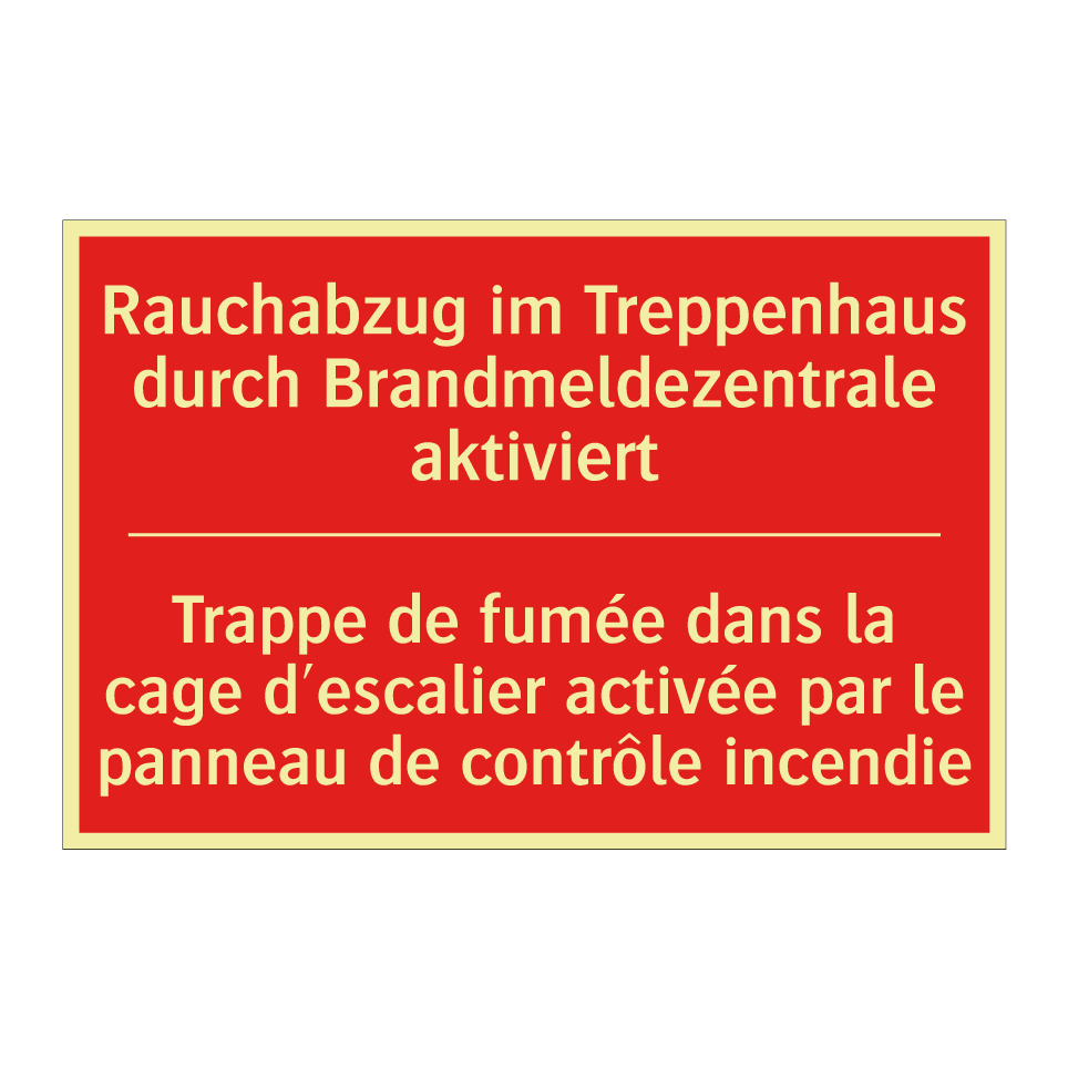 Rauchabzug im Treppenhaus durch /.../ - Trappe de fumée dans la cage d'escalier /.../