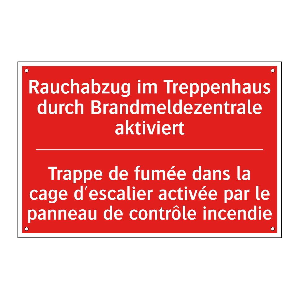 Rauchabzug im Treppenhaus durch /.../ - Trappe de fumée dans la cage d'escalier /.../