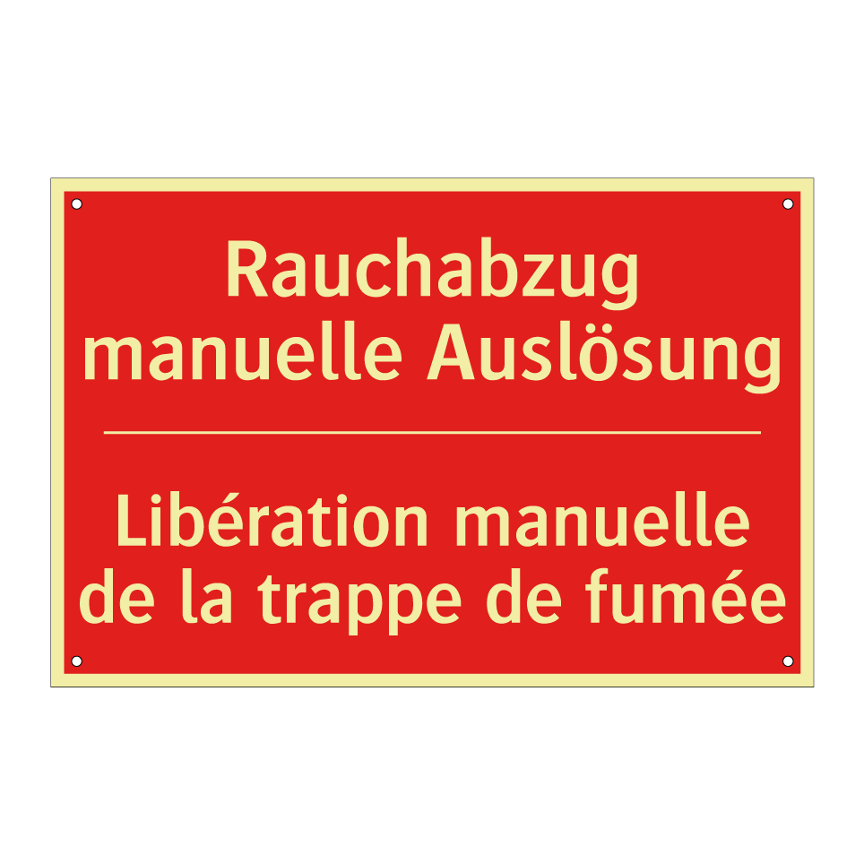 Rauchabzug manuelle Auslösung - Libération manuelle de la trappe /.../