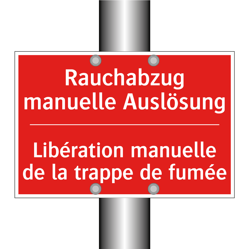 Rauchabzug manuelle Auslösung - Libération manuelle de la trappe /.../