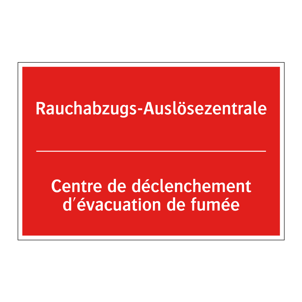 Rauchabzugs-Auslösezentrale - Centre de déclenchement d'évacuation /.../